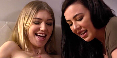 Unusual sex turns skinny on and she cums with stepsis