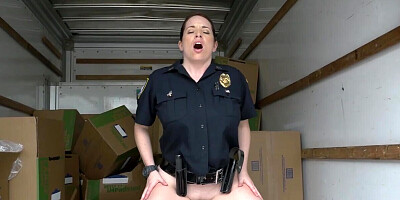 Black suspect fucks female cops and comes on their uniforms