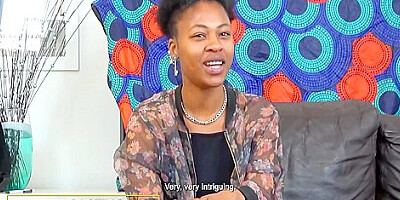 Ebony Amateur Casting Turns To Outdoor Pussy Blasting