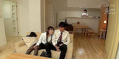 747] A Pervert Couple Enjoys A Mixed Threesome Involving A Working Babe (deliveryman/caretaker/housekeeper) They Invited To Their Home By Showing Her Vulgar Sex Scene 5 - Teaser Video