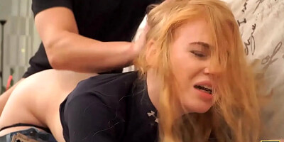 Girl Has no $ to Pay a Debt, Collector Fucks Her Mom