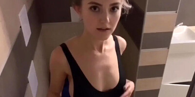 Teen slut fucked in the shower after a pool party