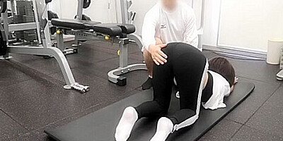 Sex With A Gym Trainer A Pretty Woman Who Gets Pleasure From His Hard Thick Cock