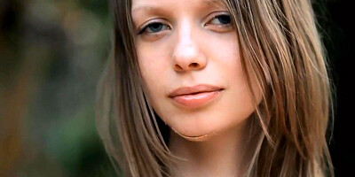 Skinny chick enjoys the outdoors