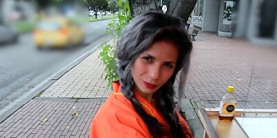 Dirty girl Laura Montenegro sucks a cock to earn some money