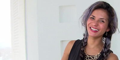 Dirty girl Laura Montenegro sucks a cock to earn some money