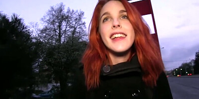 Redhead chick Amarna gets banged hard by dude for a lot of cash