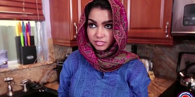 Ada a horny Arab teen gets fucked and filled with cum