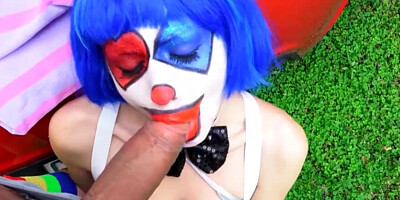 Hitchhiker teen clown Mikayla Mico boned