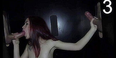 Big Titted Glory Hole Blowjob Slut Fucks And Loves Facial