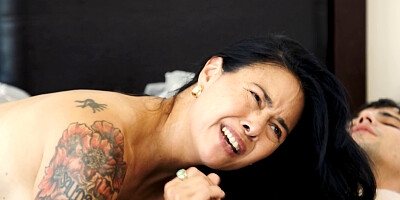 Nympho Asian MILF Dana Vespoli sucking Ricky Spanish