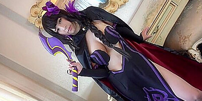 Busty Asian Cosplay teen 18+