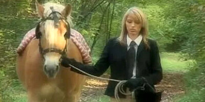 Teen gets screwed by two in nature