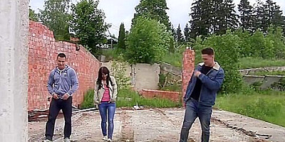 Lena Love In Adventurous Girl Goes For Real Wild Outdoor Sex - Timur, Igor And Lina Love