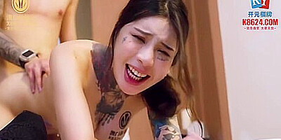 Tattooed Asian teen 18+ Get Her Ass Fucked And Lot Of Cum On Her Boobs - Asian Amateur