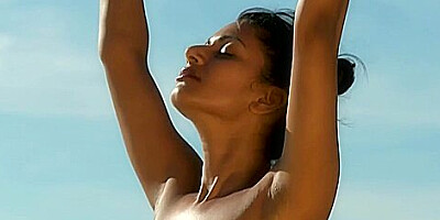Yoga Video On The Ocean Beach