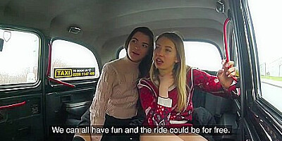 Lesbian Taxi Threesome Sex Wild Orgasms - Cherry Kiss And Dominic Anna