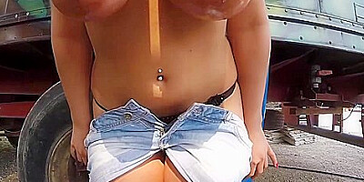 Alberto Blanco In Big Tit Brunette Gets Fucked In Public