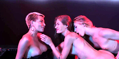 Three naughty lesbians are all about licking and ass games