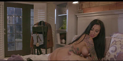 Lily Lane seduces a blindfolded man into her pussy