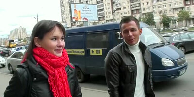 Naked for money and fucked in sushi bar