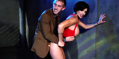 The way this cougar lady is taking care of his long johnson is amazing