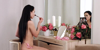 Girl with black hair has to stay for anal sex