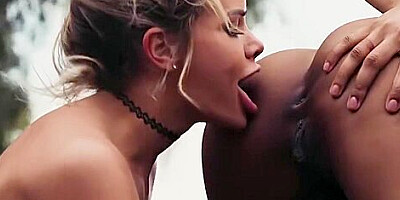 Horny Harlots Crazy Interracial Lesbian Sex Clip