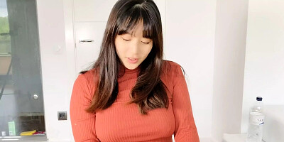 Japanese Stepsister Sucks and Fucks while Parents are Out