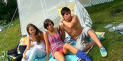 Kimberly Nutter And Lupe Burnett - Hot Chicks In Fuck Party Movie With Ally, Eric And Sergei