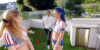 Soccer Is For Suckers Friends In Training With Vanessa Sky, Mackenzie Moss And Jewelz Blu