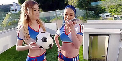 Soccer Is For Suckers Friends In Training With Vanessa Sky, Mackenzie Moss And Jewelz Blu
