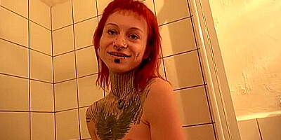Red Head Tattooed Freak Girl