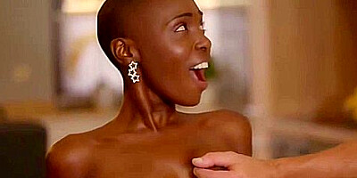 Zaawaadi – Ebony Babe Takes On 2 Huge White Cocks