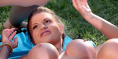 Big Titty Threesome: Outdoor Orgasmic Affair With Candy Sexton, Cherry Blush And Emma Leigh