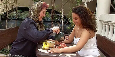 Horny Old Lady Licking A Hot Babe - Stefana And Gabrielle