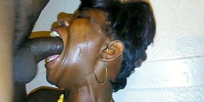 This African Slut Exchanging Her Throat