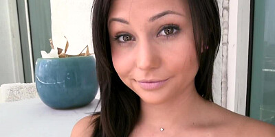 Sweet lady with a pretty face is getting her cunt licked here