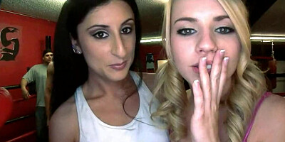 Three magnificent sluts get rammed by horny dudes in the ring