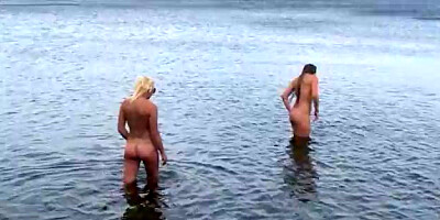 Grandpa 54 pound 2 nineteen-yr old teenagers on public beach