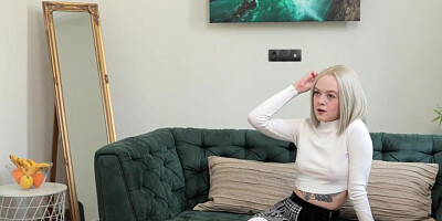 Virgin teen is making her first ever masturbating video