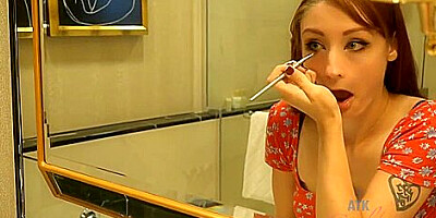 Skinny teen 18+ With Small Tits Violet Monroe Taking Bath