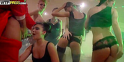 Mya Dark, Chloe Blue And Lena Love In Wild New Year College Orgy