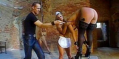 Sexy Slaves Tied Up And Electrocuted 26 Min