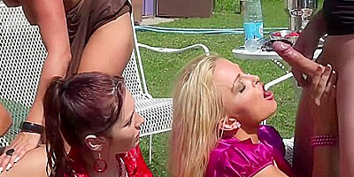 Piss Party With The Pool Boys 2 - Celine Noiret, Kate Gold And Jenna Lovely