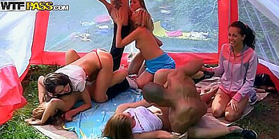 Eric, Hailey Ariana And Dorothea Albina In Hot College Sluts Go Wild In The Country