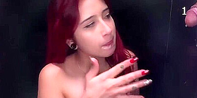 Gloryhole Blowjob Scene Makes Me Cum!