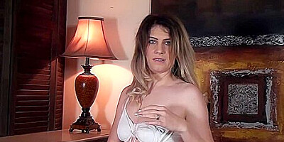 Ashleigh Mckenzie Strips Naked On Her Leather Sofa