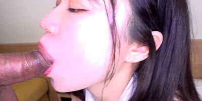 Asian girl Rui Adachi swallows a cock and enjoys fucking