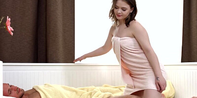 Young European PAWG Lesya Milk drilled by a hunky bf